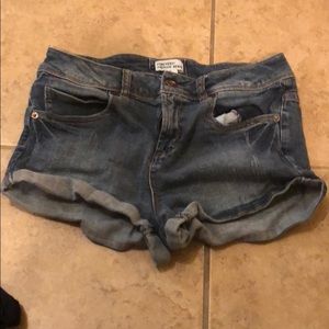 Denim shorts